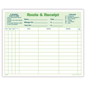 Route & Receipt OF0603