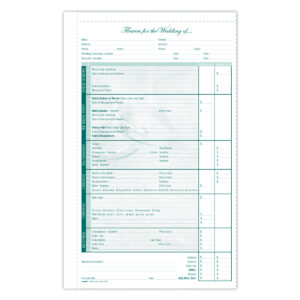 2-Part Wedding Form OF0604