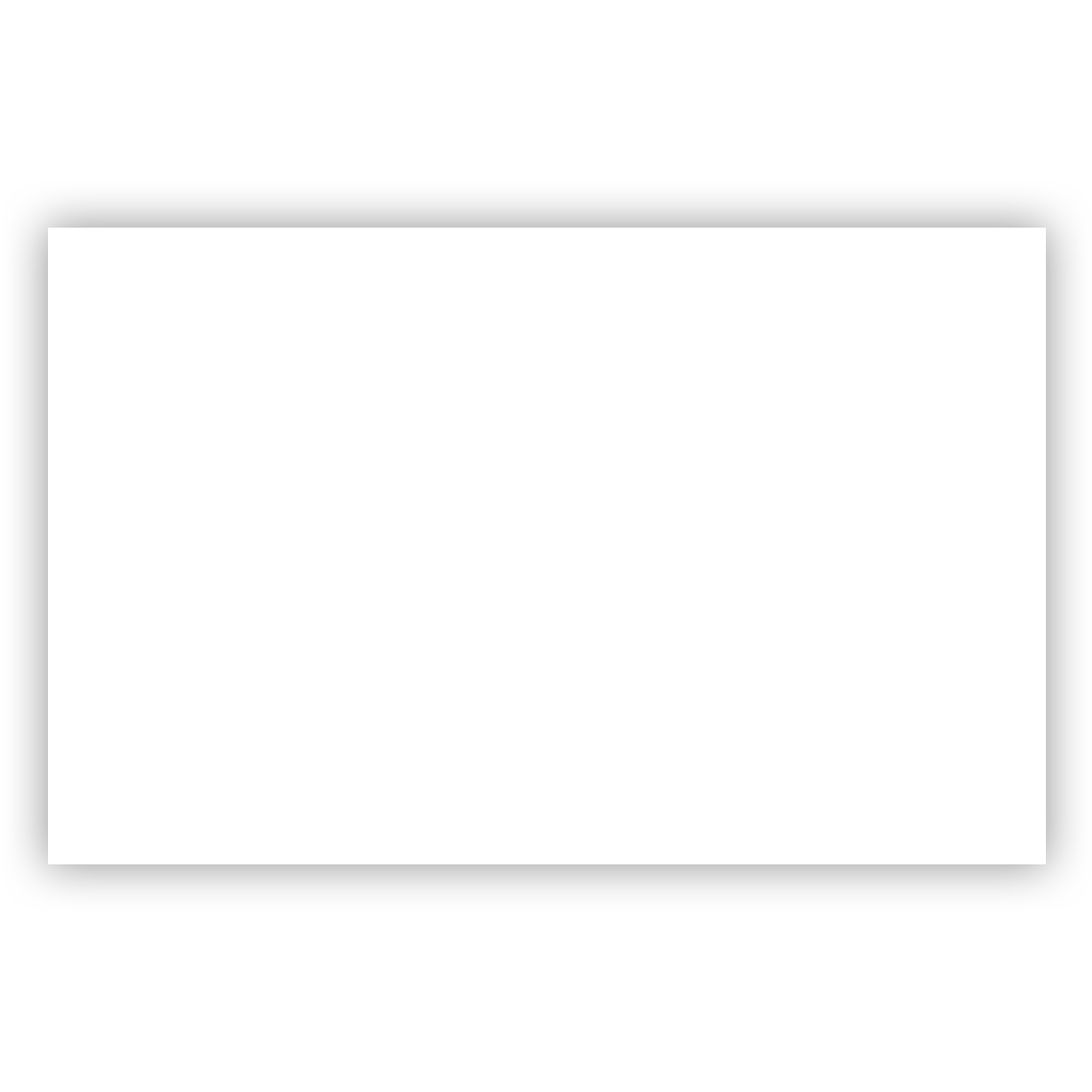 SY0120 Jobbers Card BLANK front & back